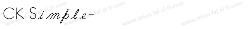 CK Simple字体转换